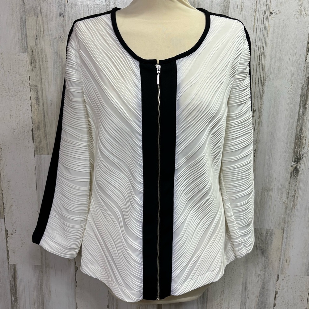 Alfani Zip‎ Front Pleated Lightweight Jacket